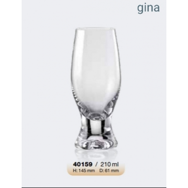 Σετ 6τμχ Ποτήρι Τσεχίας Gina 210ml