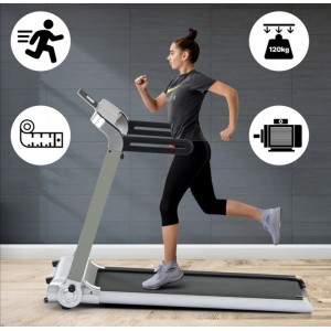 Πτυσσόμενος διάδρομος BOMINFIT 2,5HP 15km/h με Kinomap App 12 Gear 3 Modes Display LED Running Machine Max Load 120kg USB Bluetooth Fitness