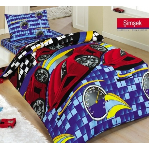 Σετ Σεντόνια Polycotton Μονά 170x270εκ. Cars MClinen 74.31.1