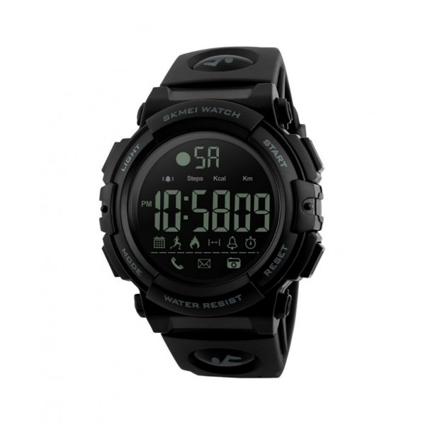 Smart Watch ρολόι με Βηματομετρητή και Bluetooth χειρός SKMEI 1303 BLACK